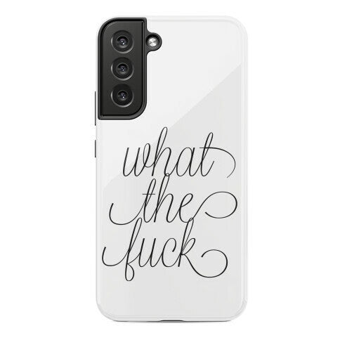 WTF Live Laugh Love Script Parody Phone Case