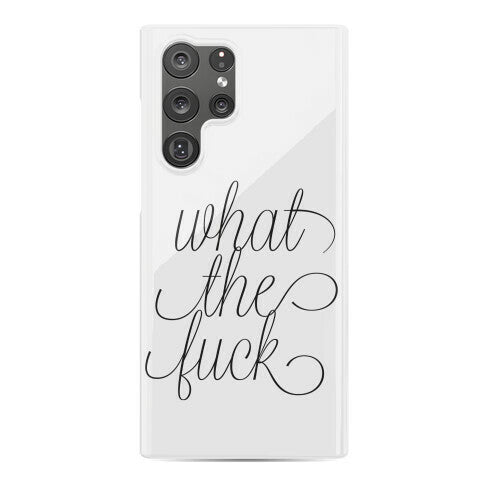 WTF Live Laugh Love Script Parody Phone Case