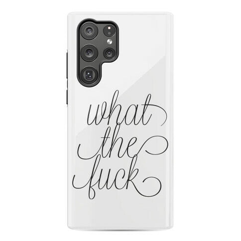 WTF Live Laugh Love Script Parody Phone Case