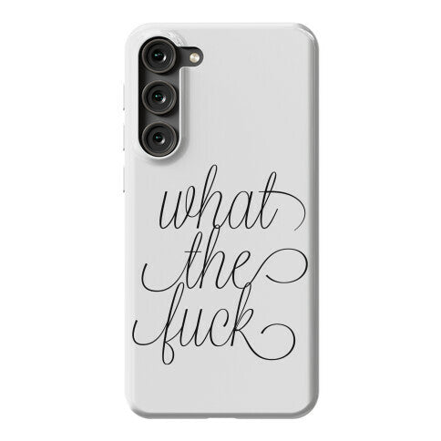 WTF Live Laugh Love Script Parody Phone Case