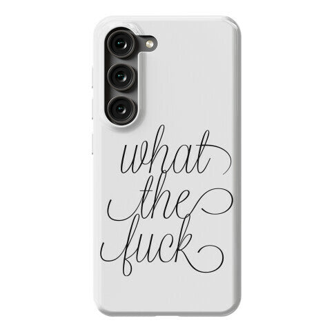 WTF Live Laugh Love Script Parody Phone Case