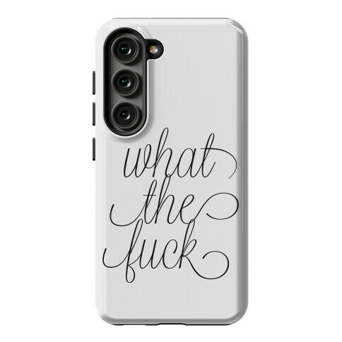 WTF Live Laugh Love Script Parody Phone Case