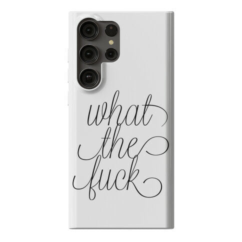 WTF Live Laugh Love Script Parody Phone Case
