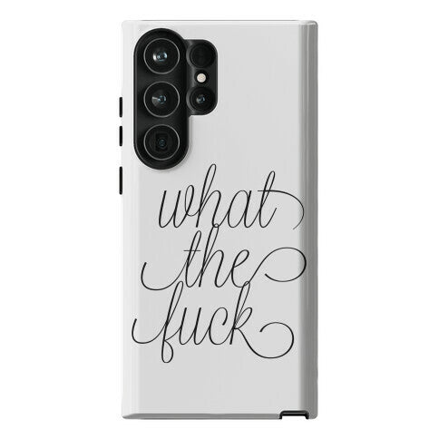 WTF Live Laugh Love Script Parody Phone Case