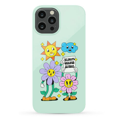 Climate Change Is Real Cartoon Phone Case