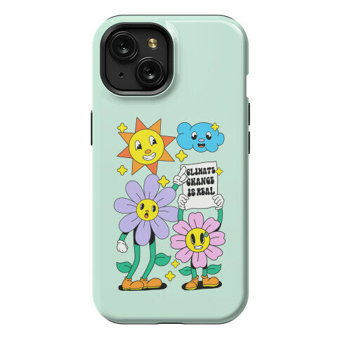 Climate Change Is Real Cartoon Phone Case