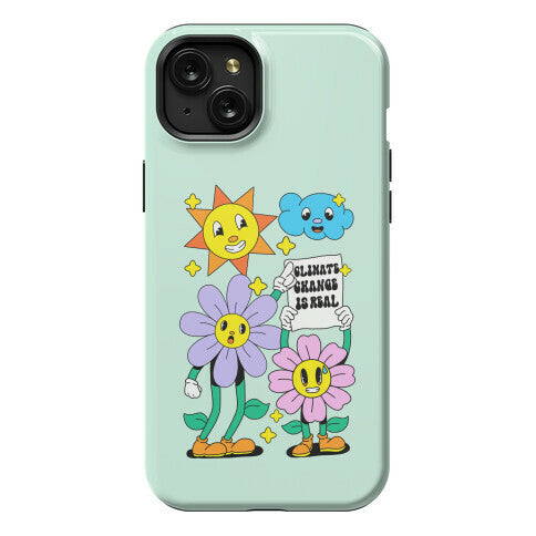 Climate Change Is Real Cartoon Phone Case