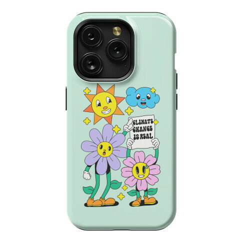 Climate Change Is Real Cartoon Phone Case