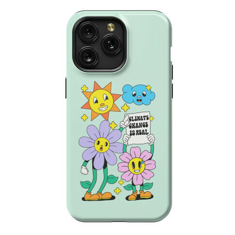 Climate Change Is Real Cartoon Phone Case