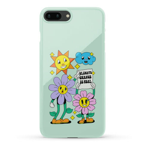 Climate Change Is Real Cartoon Phone Case