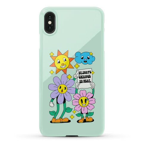 Climate Change Is Real Cartoon Phone Case