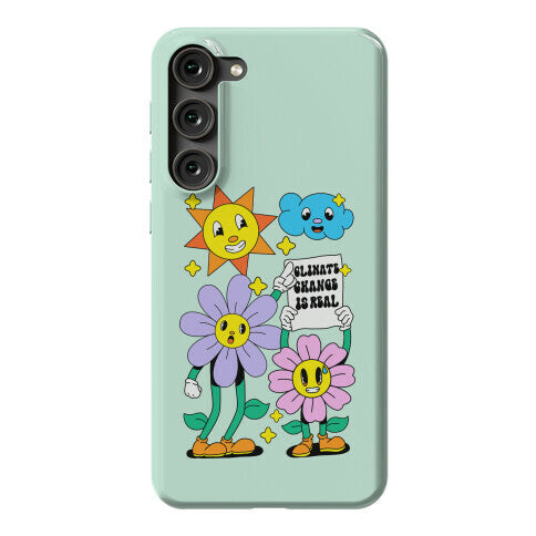 Climate Change Is Real Cartoon Phone Case
