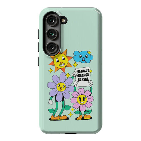 Climate Change Is Real Cartoon Phone Case