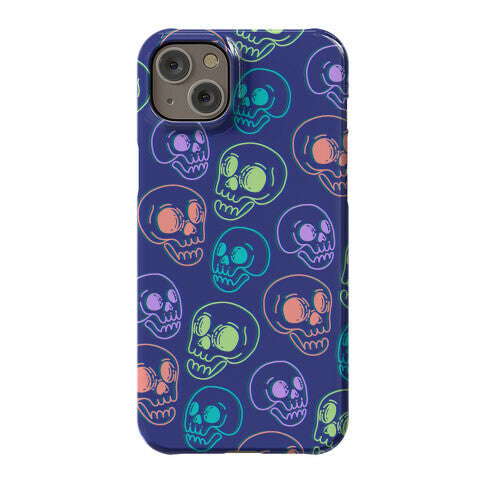 Pastel Skulls Glitch Phone Case