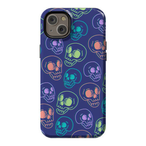 Pastel Skulls Glitch Phone Case