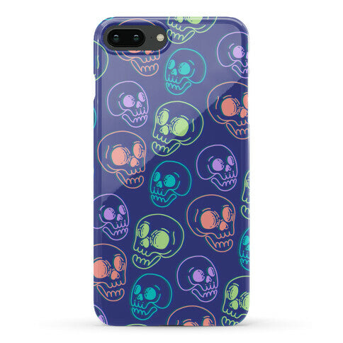 Pastel Skulls Glitch Phone Case