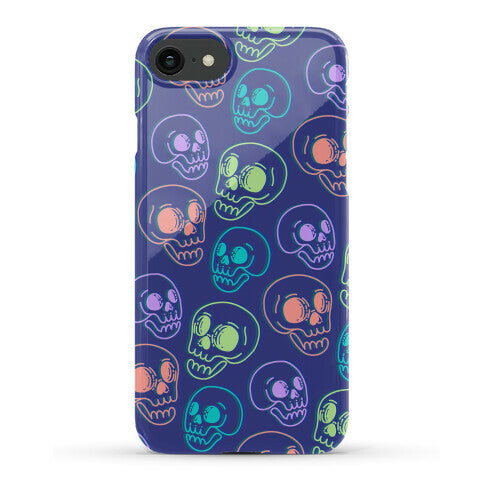 Pastel Skulls Glitch Phone Case