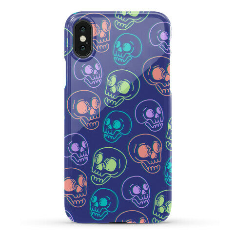 Pastel Skulls Glitch Phone Case