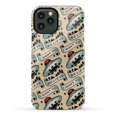 I Want to Believe (Old School Tattoo) Phone Case