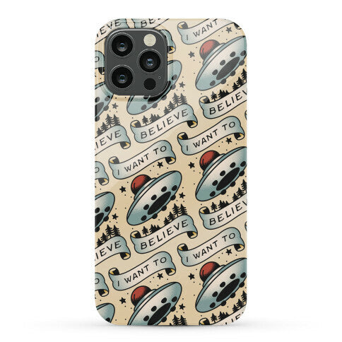 I Want to Believe (Old School Tattoo) Phone Case