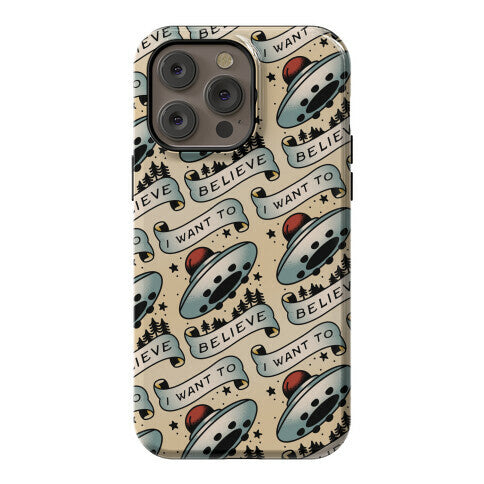 I Want to Believe (Old School Tattoo) Phone Case