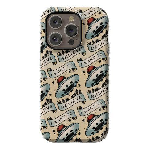 I Want to Believe (Old School Tattoo) Phone Case