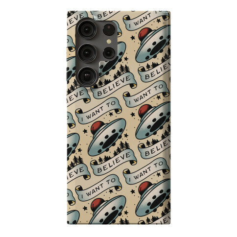 I Want to Believe (Old School Tattoo) Phone Case