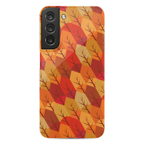 Geometric Fall Leaf Pattern Phone Case