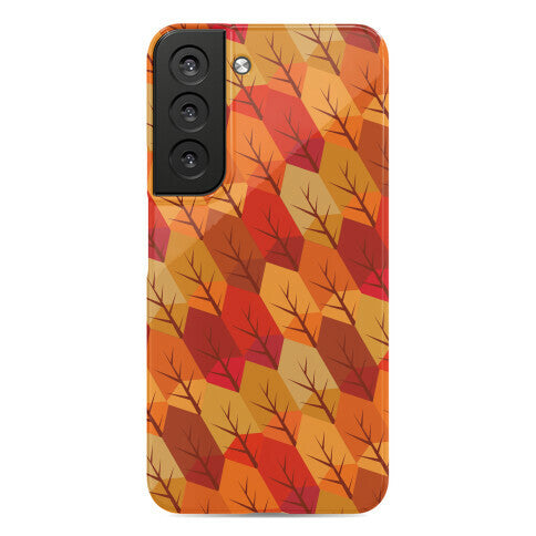 Geometric Fall Leaf Pattern Phone Case