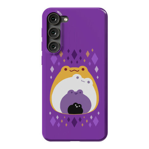 Frogs In Frogs In Frogs Nonbinary Pride Phone Case