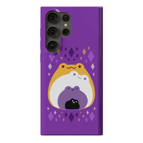 Frogs In Frogs In Frogs Nonbinary Pride Phone Case