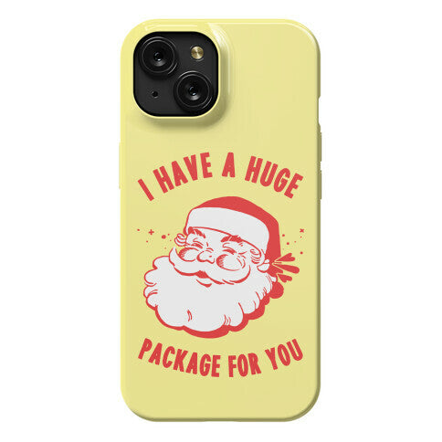 I Have A Huge Package For You Santa Phone Case