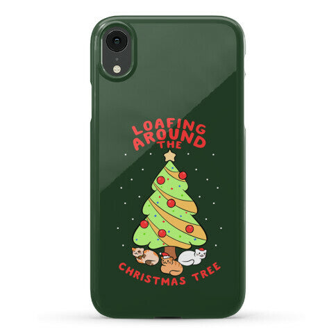 Loafing Around The Christmas Tree Phone Case