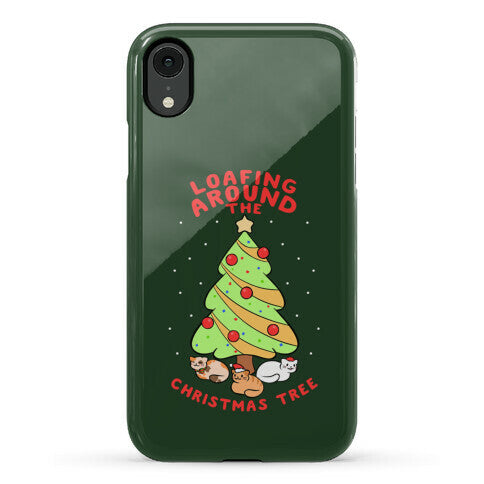 Loafing Around The Christmas Tree Phone Case