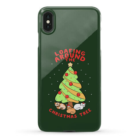 Loafing Around The Christmas Tree Phone Case