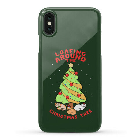 Loafing Around The Christmas Tree Phone Case