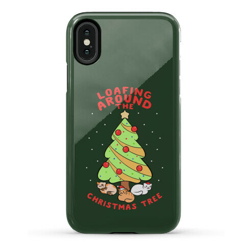 Loafing Around The Christmas Tree Phone Case