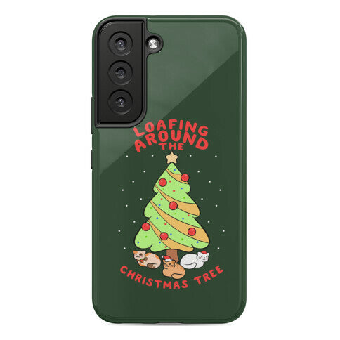 Loafing Around The Christmas Tree Phone Case