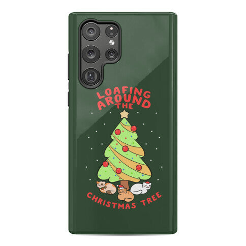 Loafing Around The Christmas Tree Phone Case