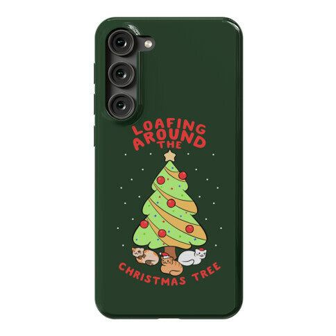 Loafing Around The Christmas Tree Phone Case