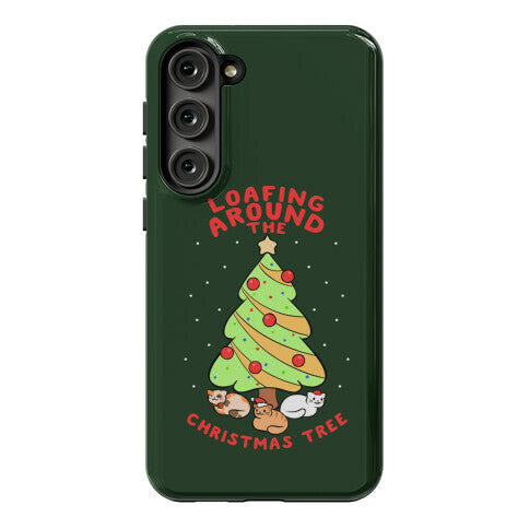 Loafing Around The Christmas Tree Phone Case