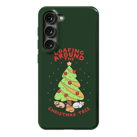 Loafing Around The Christmas Tree Phone Case