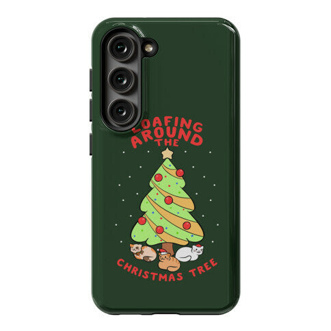 Loafing Around The Christmas Tree Phone Case