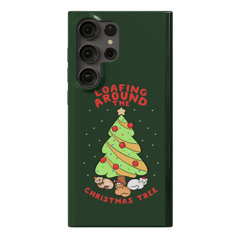 Loafing Around The Christmas Tree Phone Case