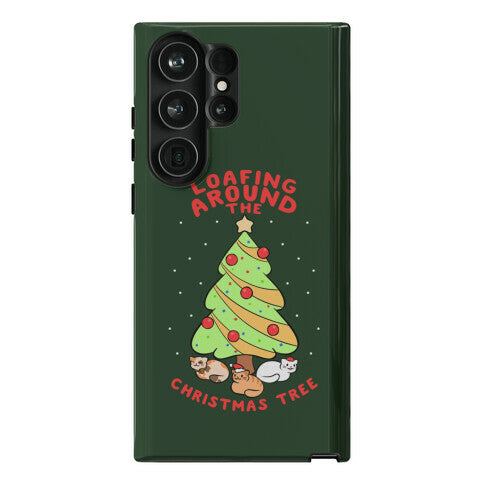 Loafing Around The Christmas Tree Phone Case