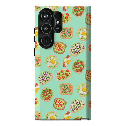 Avocado Toast Pattern Phone Case