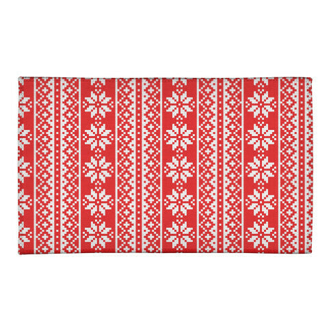 Christmas Sweater Pattern Welcome Mat