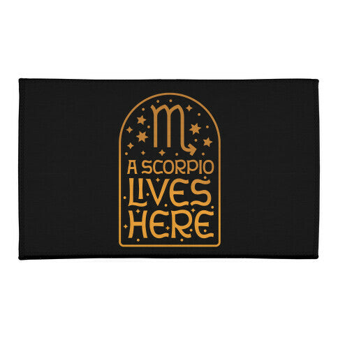 A Scorpio Lives Here Welcome Mat