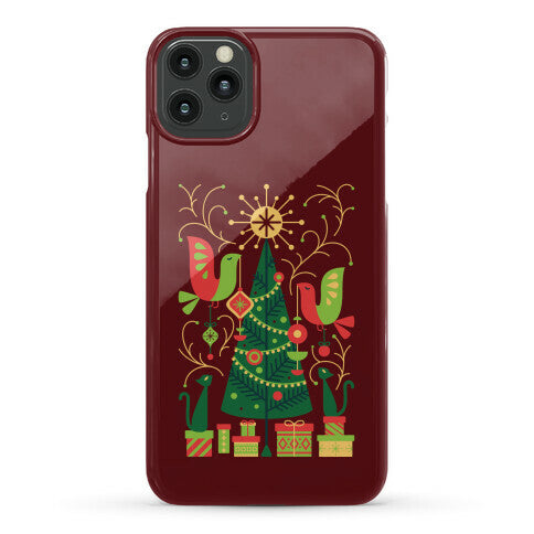 Vintage Christmas Tree Decorating Phone Case