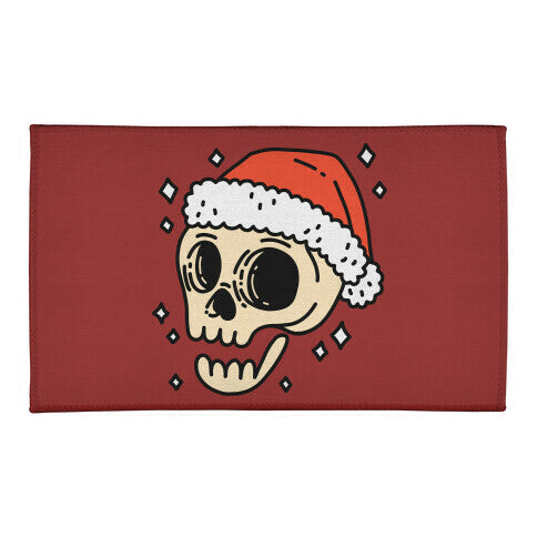 Santa Skull Welcome Mat